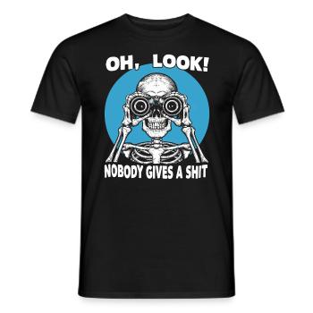 Drôle de design de squelette - T-shirt homme - noir - Devant - AI Model Male 178 light (178cm)