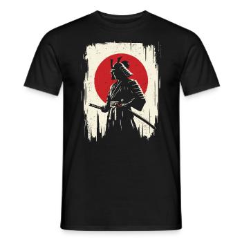 Samurai - Men's T-Shirt - black - Front - AI Model Male 178 light (178cm)