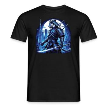 Samurai - Männer T-Shirt - Schwarz - Vorne - AI Model Male 178 light (178cm)