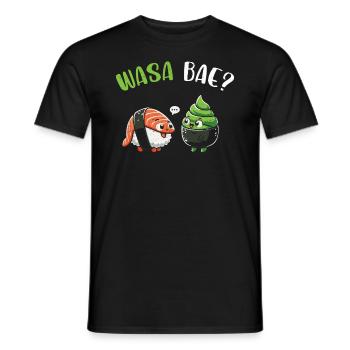 Sushi - Männer T-Shirt - Schwarz - Vorne - AI Model Male 178 light (178cm)