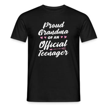 Teenager Teenie Teen Teens Teeny Geschenk - Männer T-Shirt - Schwarz - Vorne - AI Model Male 178 light (178cm)
