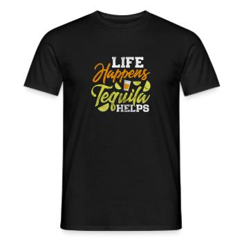 Tequila - Männer T-Shirt - Schwarz - Vorne - AI Model Male 178 light (178cm)
