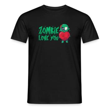 Zombie - Männer T-Shirt - Schwarz - Vorne - AI Model Male 178 light (178cm)