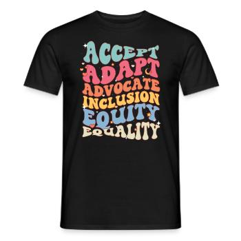 Journée de sensibilisation à l’autisme Cadeau autiste - T-shirt homme - noir - Devant - AI Model Male 178 light (178cm)