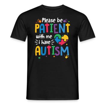 Autismus Awareness Day Autist Geschenk - Männer T-Shirt - Schwarz - Vorne - AI Model Male 178 light (178cm)
