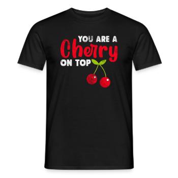 Cerise - T-shirt homme - noir - Devant - AI Model Male 178 light (178cm)