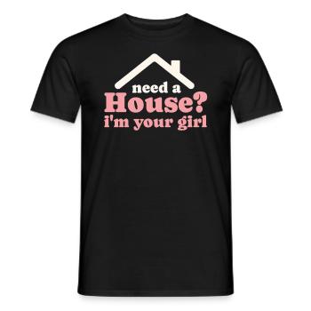 Agent immobilier Agent immobilier Cadeau d’agent immobilier - T-shirt homme - noir - Devant - AI Model Male 178 light (178cm)
