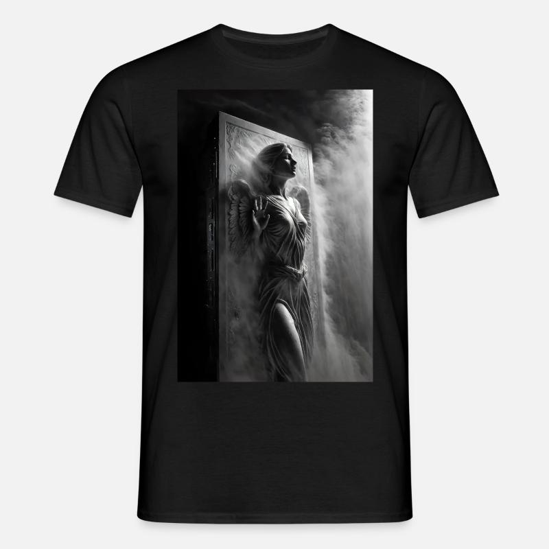 Eingefrorener Engel - Männer T-Shirt - Schwarz