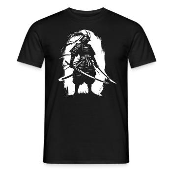 Samurai Ronin Sword Fighting Warrior Gift - Men's T-Shirt - black - Front - AI Model Male 178 light (178cm)