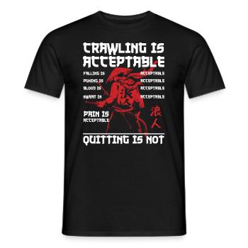 Samurai Ronin Schwertkampf Krieger Geschenk - Männer T-Shirt - Schwarz - Vorne - AI Model Male 178 light (178cm)