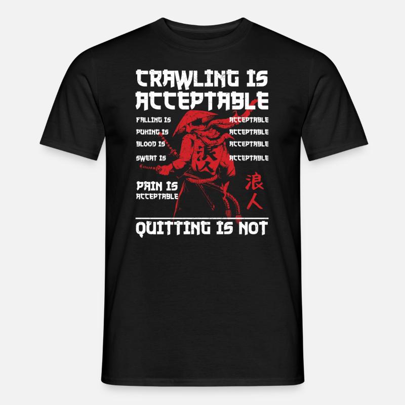 Samurai - Männer T-Shirt - Schwarz