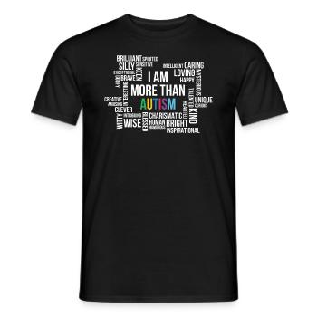 Journée de sensibilisation à l’autisme Cadeau autiste - T-shirt homme - noir - Devant - AI Model Male 178 light (178cm)