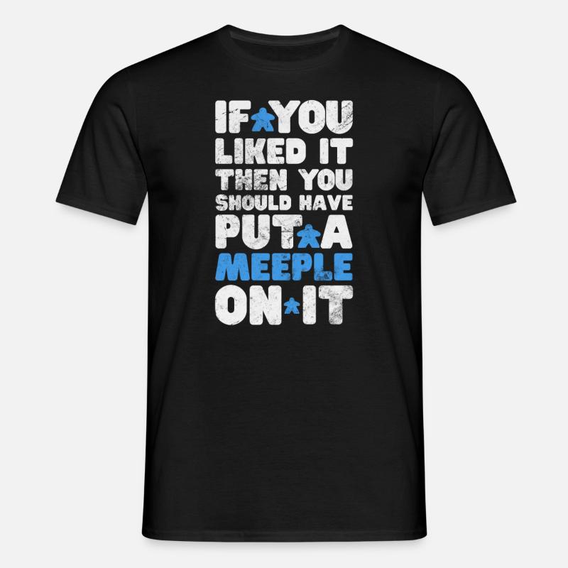 Brætspil - T-shirt til herrer - sort