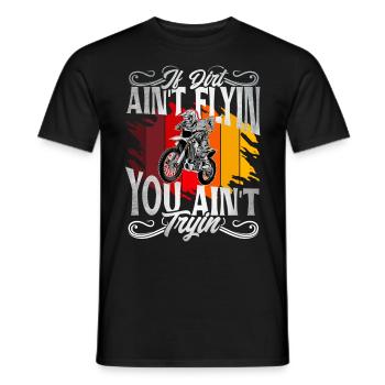 Motocross - T-shirt homme - noir - Devant - AI Model Male 178 light (178cm)