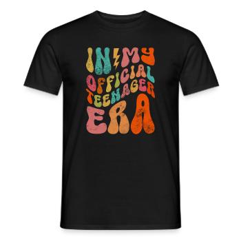 Adolescent - T-shirt homme - noir - Devant - AI Model Male 178 light (178cm)