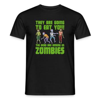 Zombie Zombie Chasseur de Zombie Apocalypse Cadeau - T-shirt homme - noir - Devant - AI Model Male 178 light (178cm)