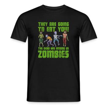 Zombi - T-shirt homme - noir - Devant - AI Model Male 178 light (178cm)