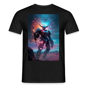 Titan des Kosmos - Männer T-Shirt - Schwarz - Vorne - AI Model Male 178 light (178cm)