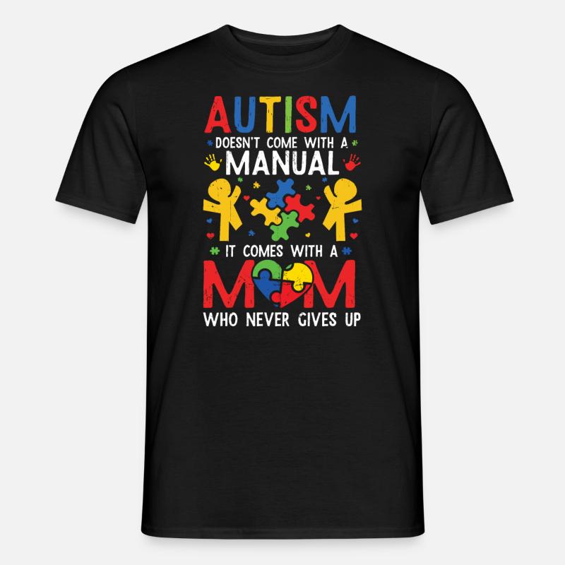 Autismus - Männer T-Shirt - Schwarz