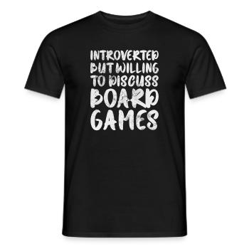 Board game - Men's T-Shirt - black - Front - AI Model Male 178 light (178cm)