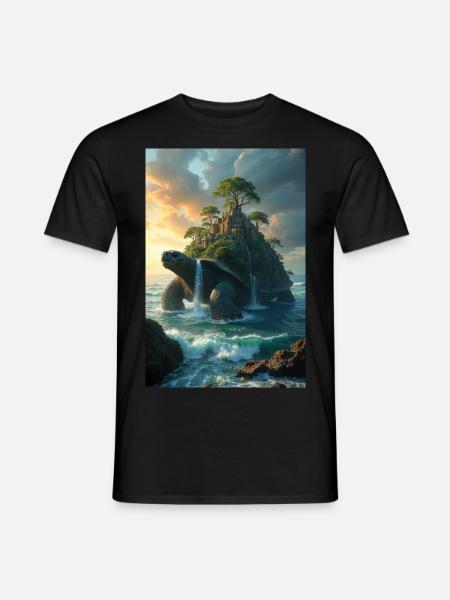 Schildkröten Atlantis - Männer T-Shirt - Schwarz
