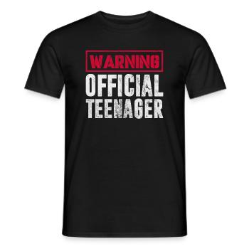 Adolescent - T-shirt homme - noir - Devant - AI Model Male 178 light (178cm)