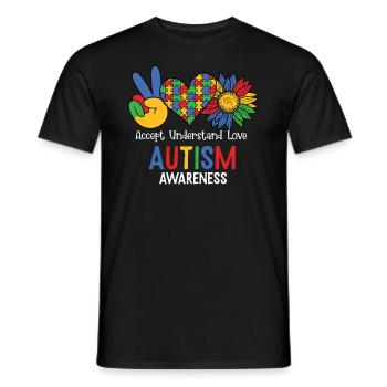 Autismus Awareness Day Autist Geschenk - Männer T-Shirt - Schwarz - Vorne - AI Model Male 178 light (178cm)