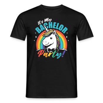 Enterrement de vie de jeune fille de garçon - T-shirt homme - noir - Devant - AI Model Male 178 light (178cm)