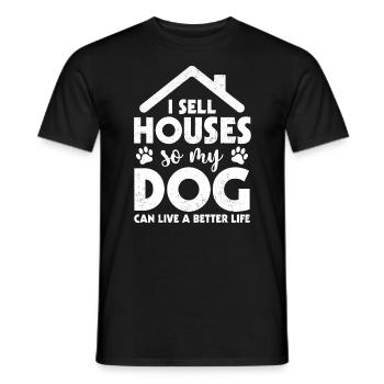 Immobilienmakler - Männer T-Shirt - Schwarz - Vorne - AI Model Male 178 light (178cm)