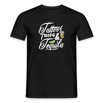 Tequila Sunrise Booze Party Mexique Cadeau - T-shirt homme - noir - Devant - AI Model Male 178 light (178cm)