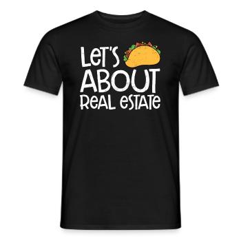 Realtor - Men's T-Shirt - black - Front - AI Model Male 178 light (178cm)
