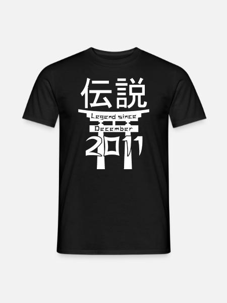 Legend since December 2011 Birthday Gift - Men's T-Shirt - black