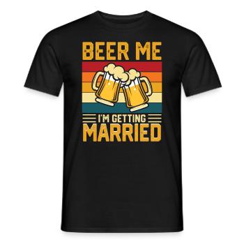 Enterrement de vie de jeune fille de garçon - T-shirt homme - noir - Devant - AI Model Male 178 light (178cm)