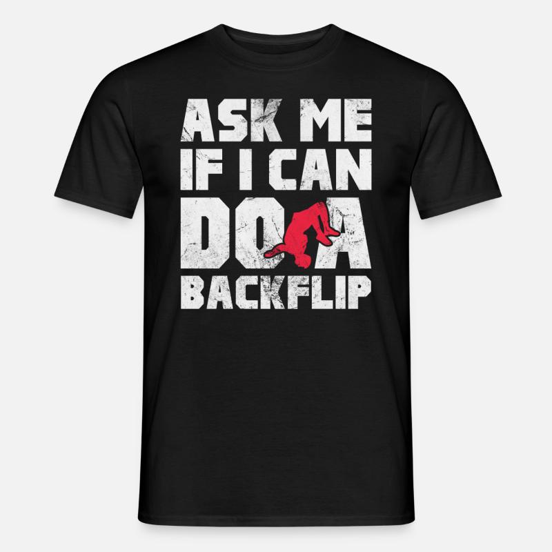 Backflip - Männer T-Shirt - Schwarz