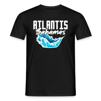 Bahamas Île des Caraïbes Cadeau d’été de l’Atlantique - T-shirt homme - noir - Devant - AI Model Male 178 light (178cm)