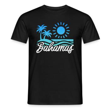 Bahamas Karibik Insel Atlantik Sommer Geschenk - Männer T-Shirt - Schwarz - Vorne - AI Model Male 178 light (178cm)