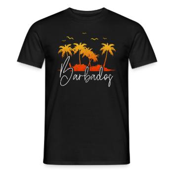 Barbade - T-shirt homme - noir - Devant - AI Model Male 178 light (178cm)