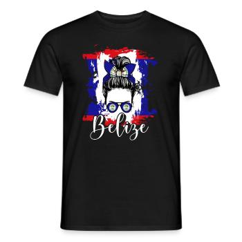 Belize Latino Belizer Belizerin Maya Geschenk - Männer T-Shirt - Schwarz - Vorne - AI Model Male 178 light (178cm)