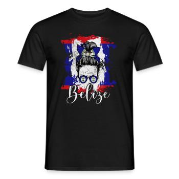 Belize - Männer T-Shirt - Schwarz - Vorne - AI Model Male 178 light (178cm)