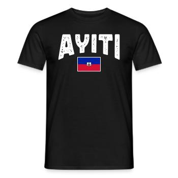 Haiti Haitianer Karibik Urlaub - Männer T-Shirt - Schwarz - Vorne - AI Model Male 178 light (178cm)