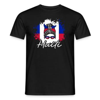 Haiti Haitianer Karibik Urlaub - Männer T-Shirt - Schwarz - Vorne - AI Model Male 178 light (178cm)