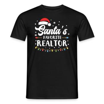 Realtor - Men's T-Shirt - black - Front - AI Model Male 178 light (178cm)