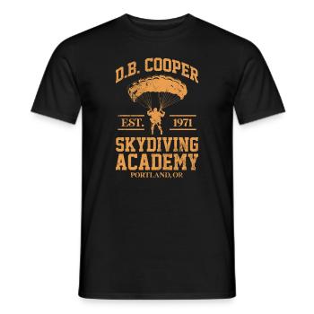 Skydive - Men's T-Shirt - black - Front - AI Model Male 178 light (178cm)