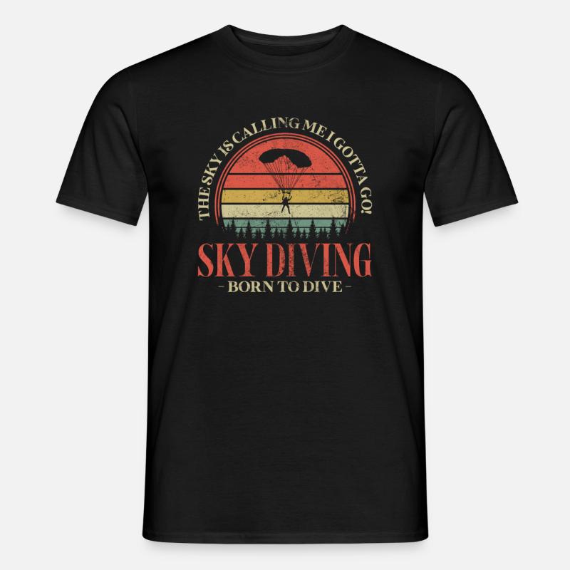 Skydive - Männer T-Shirt - Schwarz