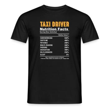 Taxi - T-shirt homme - noir - Devant - AI Model Male 178 light (178cm)