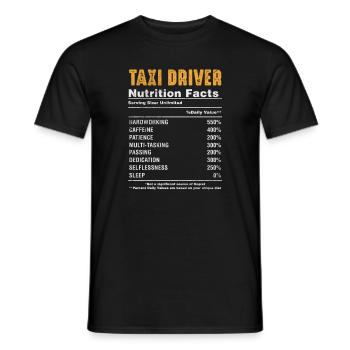 Taxi Taxifahrer Verkehr Beruf Geschenk - Männer T-Shirt - Schwarz - Vorne - AI Model Male 178 light (178cm)