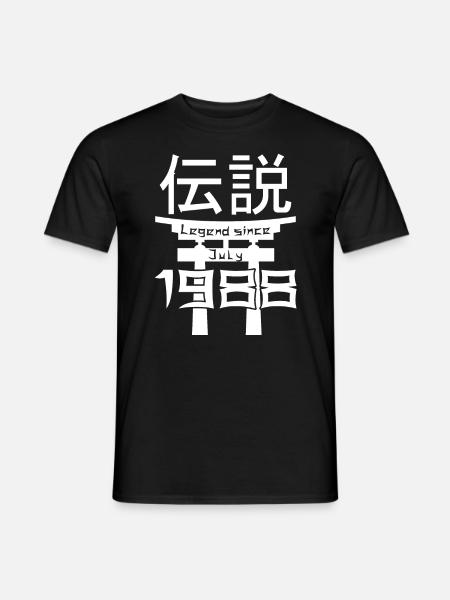 Legend since July 1988 Birthday Gift - Men's T-Shirt - black