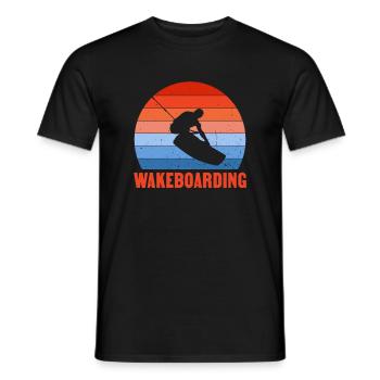 Wakeboard Wakeboarder Wakeboard Cadeau - T-shirt homme - noir - Devant - AI Model Male 178 light (178cm)
