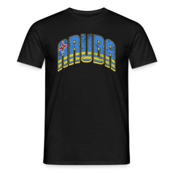 Aruba - Men's T-Shirt - black - Front - AI Model Male 178 light (178cm)