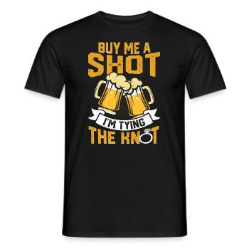 Bachelor bachelor party - Men's T-Shirt - black - Front - AI Model Male 178 light (178cm)
